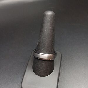 Tungsten Carbide Brushed Comfort Fit Ring Silver‎ Size 10 New